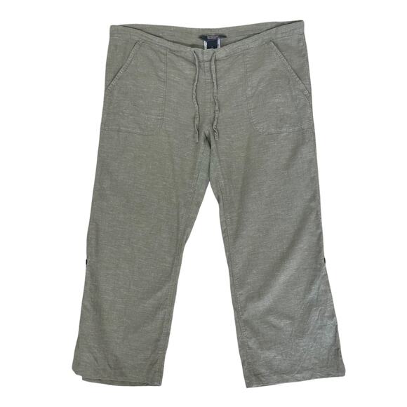 Outdoor Research Hemp Coralie Pants Roll Up Pull On Drawstring Sz 6 Sustainable - Picture 1 of 12